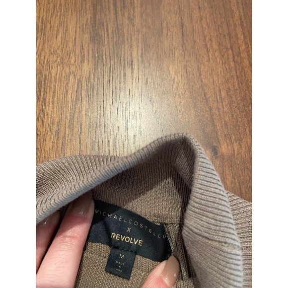 Michael Costello x REVOLVE Annalie Knit Bodysuit in Army Medium New AS-IS womens - Picture 10 of 12